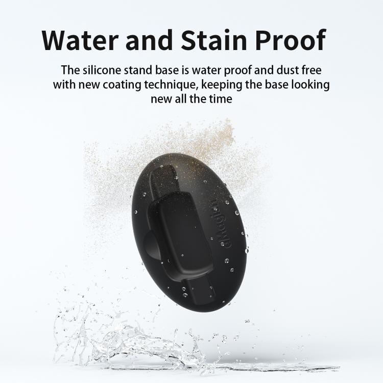 For Insta360 X5 / X4 aMagisn Silicone Base Desktop Stand Car Dashboard Holder(Black)