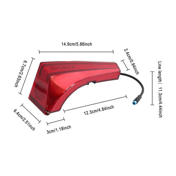 X1666 For INOKIM OXO OX Electrical Scooter LED Tail Decorative Light Safety Warning Lamp Replacement Parts