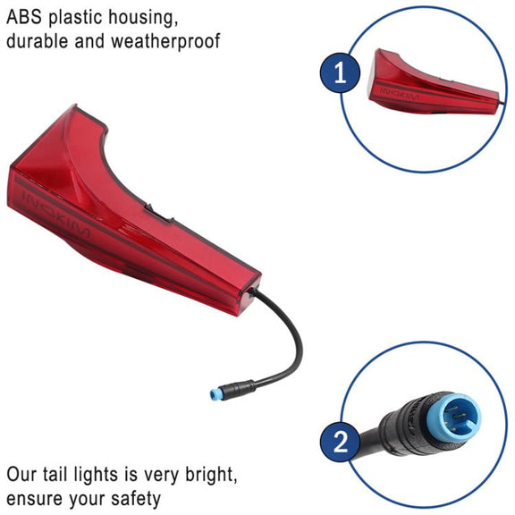 X1666 For INOKIM OXO OX Electrical Scooter LED Tail Decorative Light Safety Warning Lamp Replacement Parts