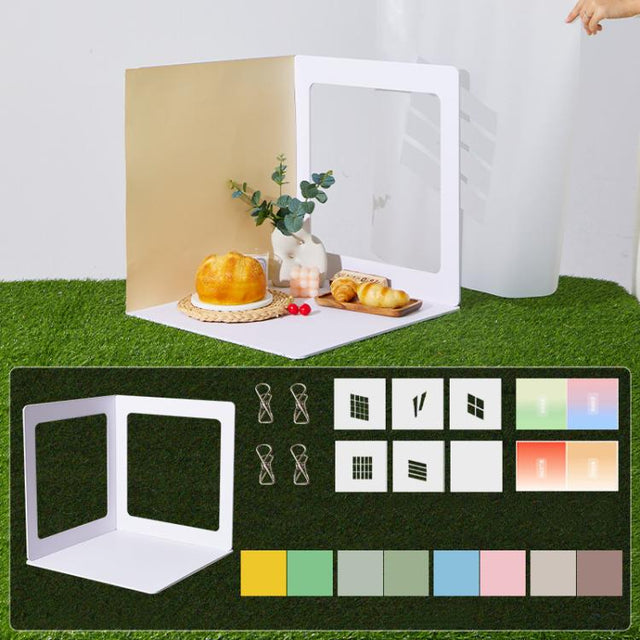 19pcs /Set 3D Shooting Background Board Live Broadcast Product Photography Props, Size: 47cm