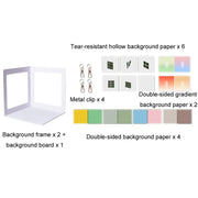 19pcs /Set 3D Shooting Background Board Live Broadcast Product Photography Props, Size: 35cm