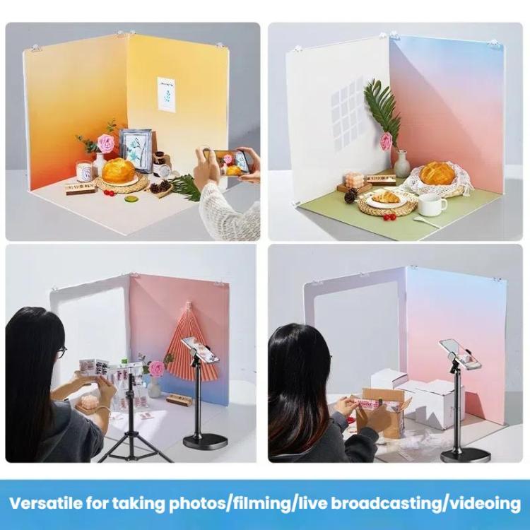 19pcs /Set 3D Shooting Background Board Live Broadcast Product Photography Props, Size: 35cm