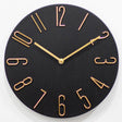 12 Inch Frameless Minimalist Wall Clock Silent Modern Quartz Clock for Living Room, Bedroom, Kitchen, Color: Black Gold - free shipping - PMC TechLife - Order now!