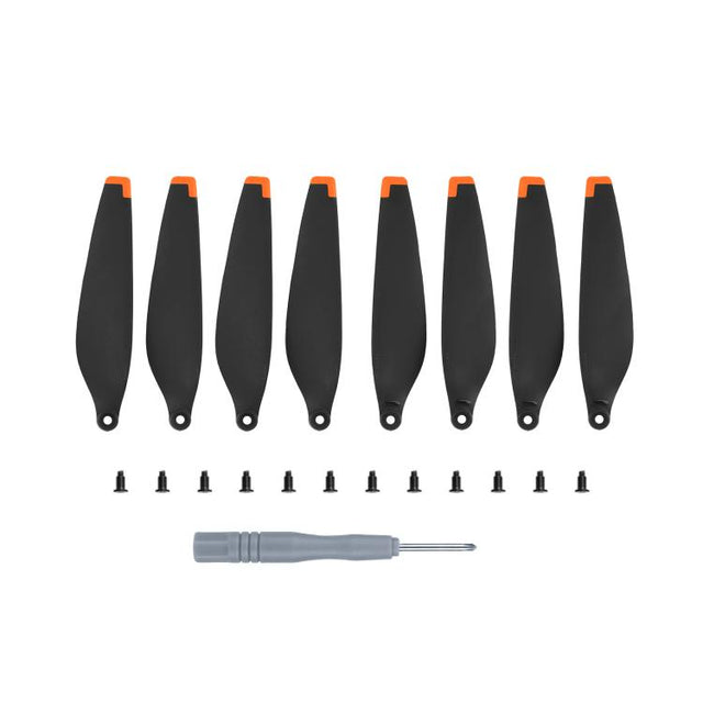 For DJI Mini 3 Drone 8pcs /Set 6030F Propeller Blades Low Noise Wings With Screwdrivers, Color: Orange Tip
