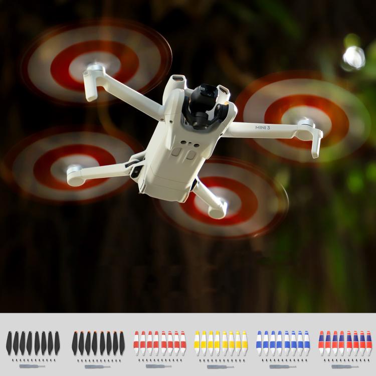 For DJI Mini 3 Drone 8pcs /Set 6030F Propeller Blades Low Noise Wings With Screwdrivers, Color: Silver Tip