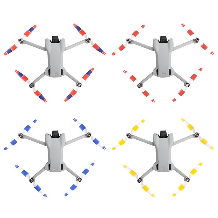 For DJI Mini 3 Drone 8pcs /Set 6030F Propeller Blades Low Noise Wings With Screwdrivers, Color: Silver Tip