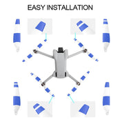 For DJI Mini 3 Drone 8pcs /Set 6030F Propeller Blades Low Noise Wings With Screwdrivers, Color: Silver Tip