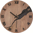 12-inch Imitation Wood Grain Texture Decorative Wall Clock Silent Quartz Clock Holiday Gift HR-CMW03 - free shipping - PMC TechLife - Order now!