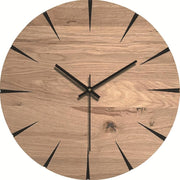12-inch Imitation Wood Grain Texture Decorative Wall Clock Silent Quartz Clock Holiday Gift HR-CMW13