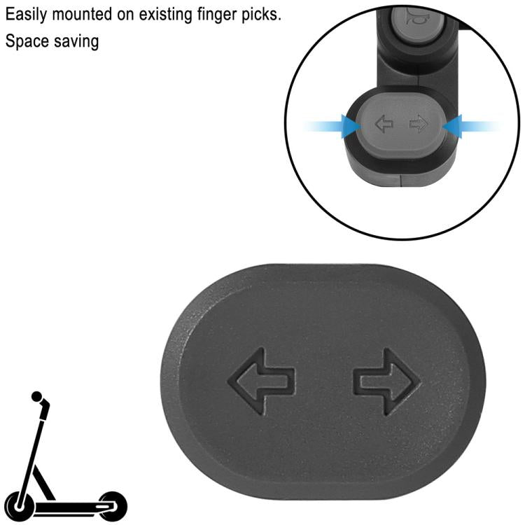 For Ninebot G2 MAX 2 F2 PRO Electric Scooter Turn Signal Switch Button - Replacement LED Light Control Switch(Black) - free shipping - PMC Jewellery - Order now!