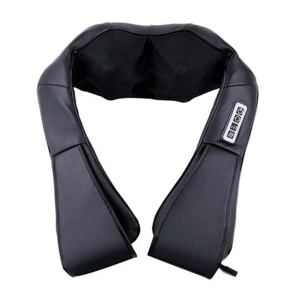 Car Household Massage Shawl Heated Shoulder And Cervical Massager US Plug(Black)