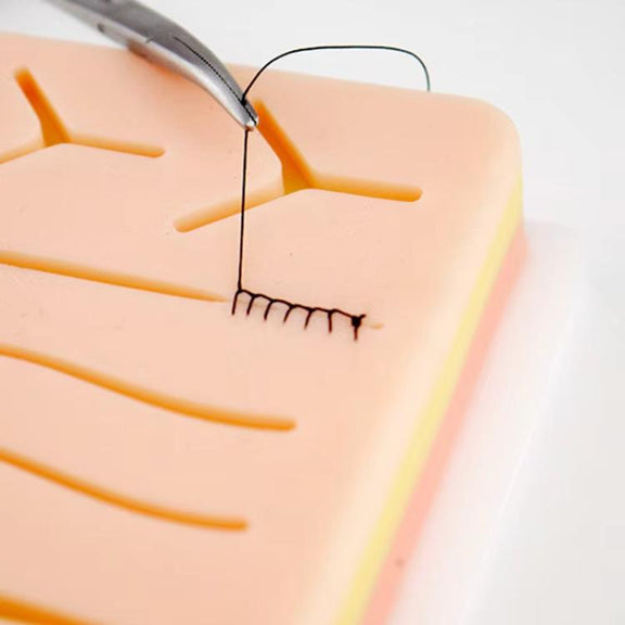 Anti-tear Silicone Wound Suture Training Model Surgical Suture Practice Simulated Skin Silicone Pad