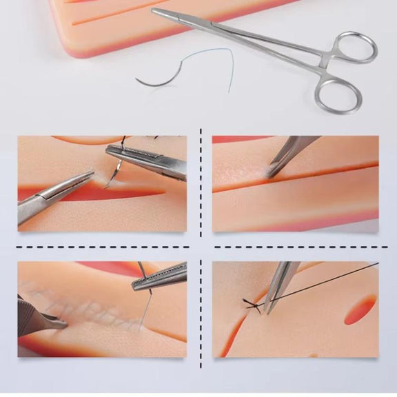Anti-tear Silicone Wound Suture Training Model Surgical Suture Practice Simulated Skin Silicone Pad