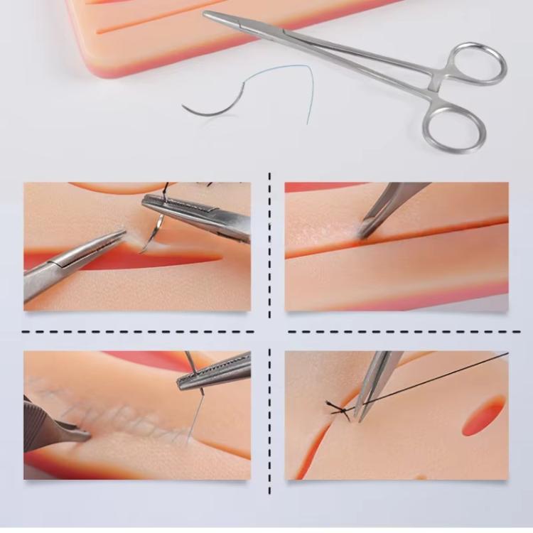 Surgical Silicone Wound Suture Skin Practice Pad Simulated Silicone Skin Model