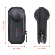 For Insta360 X5 Camera aMagisn Storage Bag Hard Shell Protective Case with Carabiner Clip