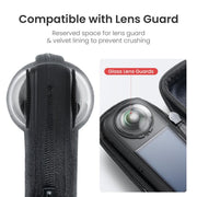 For Insta360 X5 Camera aMagisn Storage Bag Hard Shell Protective Case with Carabiner Clip