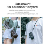 For Insta360 X5 Camera aMagisn Storage Bag Hard Shell Protective Case with Carabiner Clip
