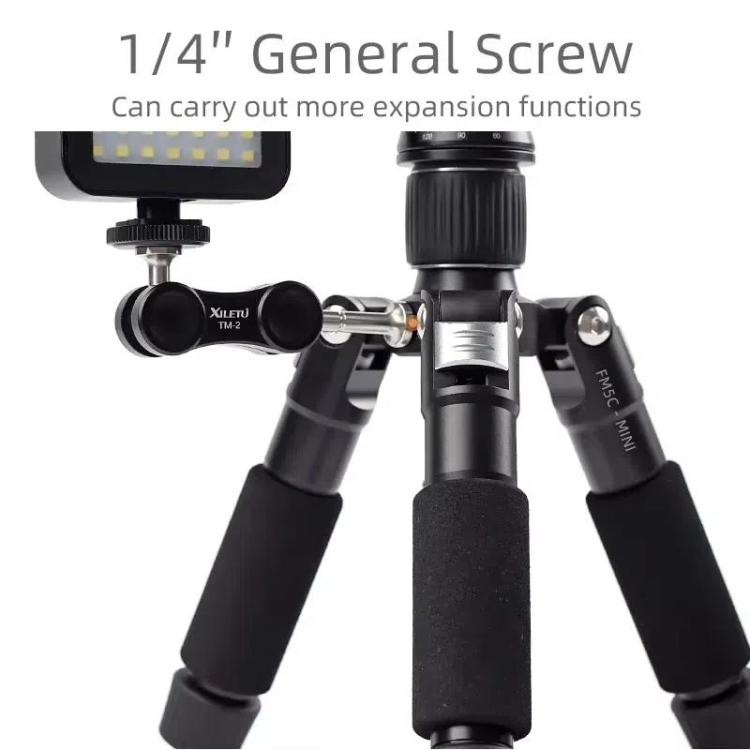 XILETU FM5C-MINI Adjustable 16.5-51cm Aluminum Tripod with 26mm Ball Head 6kg Load Capacity for 360-degree Panoramic Shooting - free shipping - PMC Jewellery - Order now!