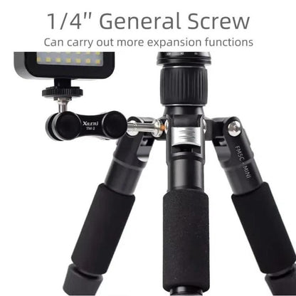 XILETU FM5C-MINI Adjustable 16.5-51cm Aluminum Tripod with 26mm Ball Head 6kg Load Capacity for 360-degree Panoramic Shooting - free shipping - PMC Jewellery - Order now!