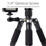 XILETU FM5C-MINI Adjustable 16.5-51cm Aluminum Tripod with 26mm Ball Head 6kg Load Capacity for 360-degree Panoramic Shooting