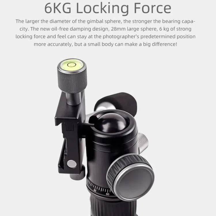 XILETU FM5C-MINI Adjustable 16.5-51cm Aluminum Tripod with 26mm Ball Head 6kg Load Capacity for 360-degree Panoramic Shooting - free shipping - PMC Jewellery - Order now!