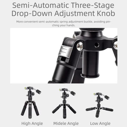 XILETU FM5C-MINI Adjustable 16.5-51cm Aluminum Tripod with 26mm Ball Head 6kg Load Capacity for 360-degree Panoramic Shooting - free shipping - PMC Jewellery - Order now!