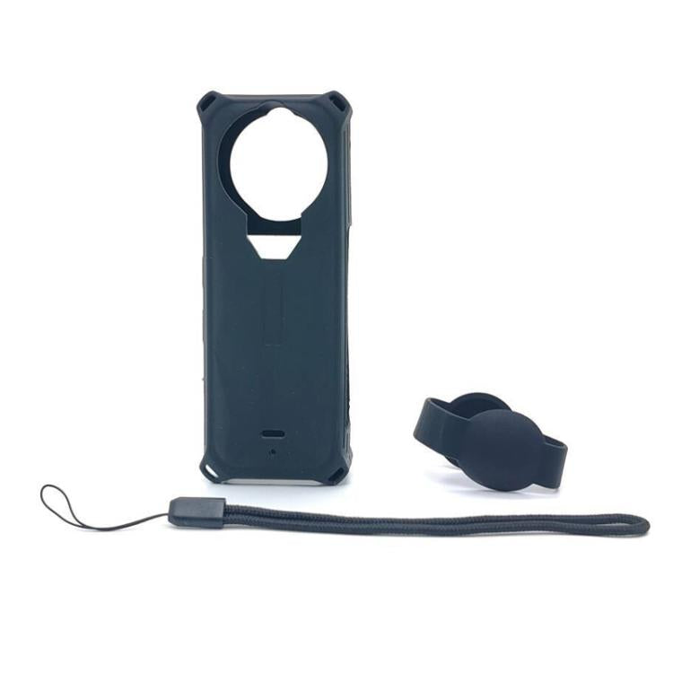 For Insta360 X5 Camera Silicone Cover Case With Lens Cap Shockproof Protective Shell(Black) - free shipping - PMC TechLife - Order now!