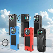 For Insta360 X5 Camera Silicone Cover Case With Lens Cap Shockproof Protective Shell(Black)