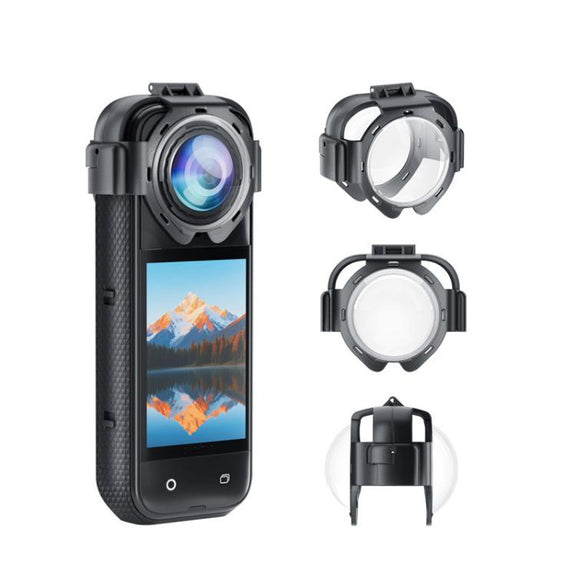 For Insta360 X5 Anti-Fog Snap-On Lens Protector Durable Glass Cover