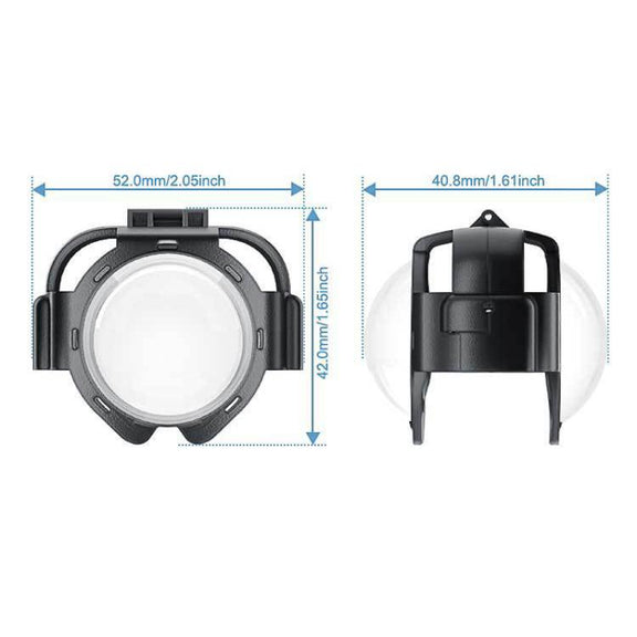 For Insta360 X5 Anti-Fog Snap-On Lens Protector Durable Glass Cover