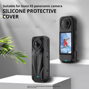 For Insta360 X5 Camera Silicone Case Body Cover Anti-dust and Stain-resistant Protective Shell(Black)