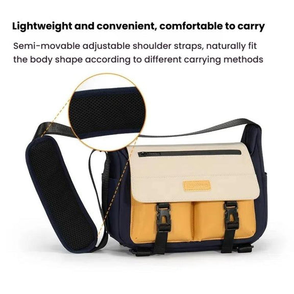 Cwatcun D191 Large Shoulder Camera Bag Water-resistant Crossbody Microsingle DSLR Camera Messenger Bag