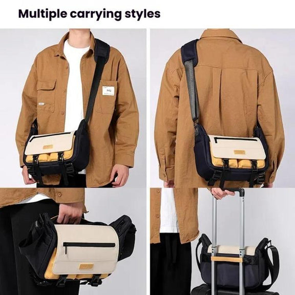 Cwatcun D191 Medium Shoulder Camera Bag Water-resistant Crossbody Microsingle DSLR Camera Messenger Bag