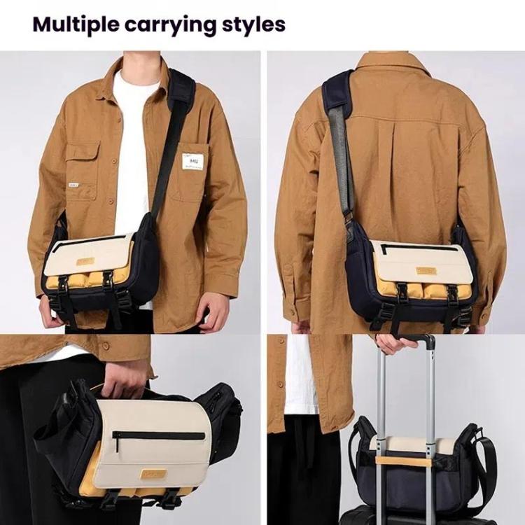 Cwatcun D191 Medium Shoulder Camera Bag Water-resistant Crossbody Microsingle DSLR Camera Messenger Bag