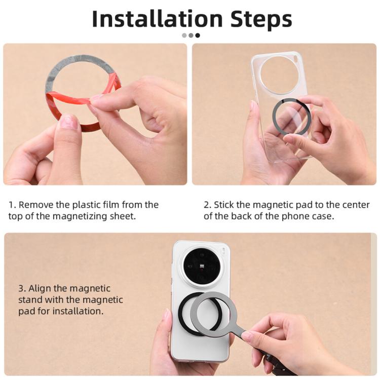 Magsafe Mobile Phone Magnetic Holder Desktop Tripod(Silver Gray) - free shipping - PMC Jewellery - Order now!