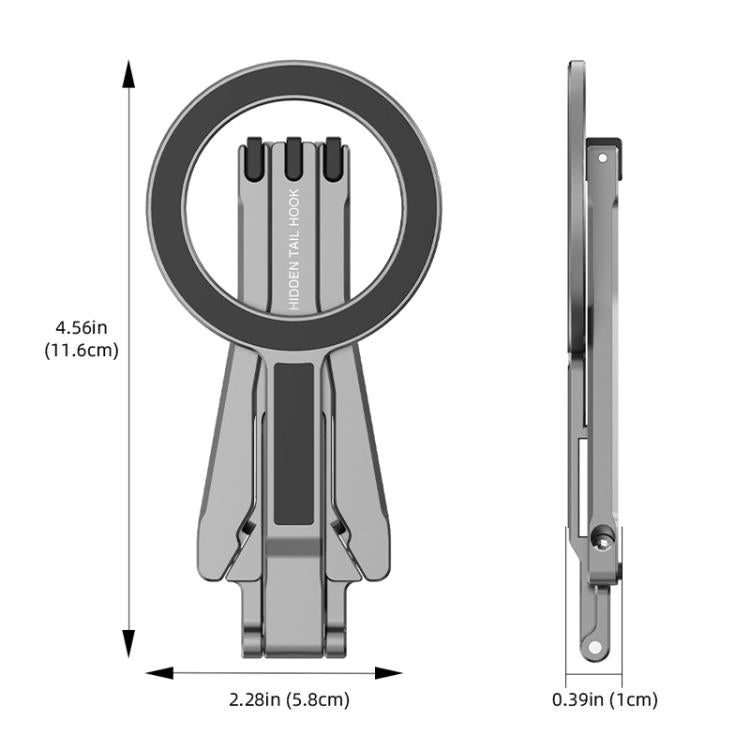 Magsafe Mobile Phone Magnetic Holder Desktop Tripod(Silver Gray) - free shipping - PMC Jewellery - Order now!