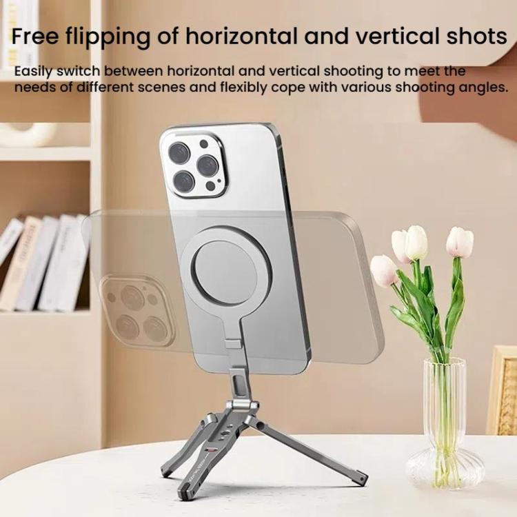 Magsafe Mobile Phone Magnetic Holder Desktop Tripod(Silver Gray) - free shipping - PMC Jewellery - Order now!