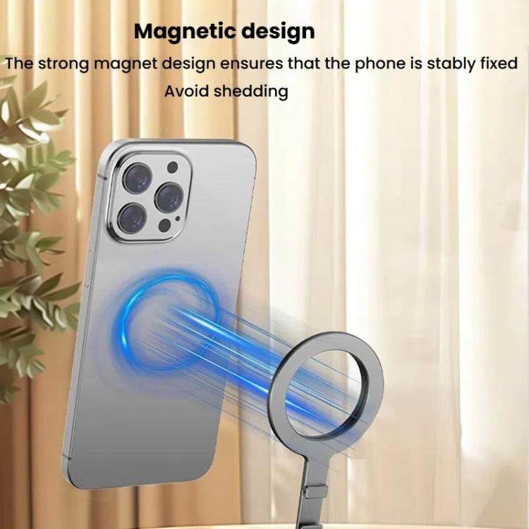 Magsafe Mobile Phone Magnetic Holder Desktop Tripod(Silver Gray) - free shipping - PMC Jewellery - Order now!