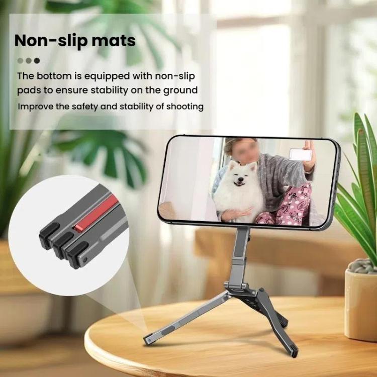 Magsafe Mobile Phone Magnetic Holder Desktop Tripod(Silver Gray) - free shipping - PMC Jewellery - Order now!