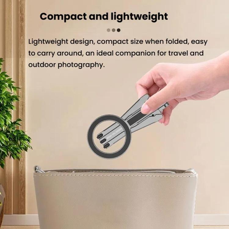 Magsafe Mobile Phone Magnetic Holder Desktop Tripod(Silver Gray) - free shipping - PMC Jewellery - Order now!