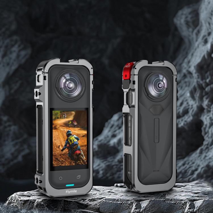 For Insta360 X5 Camera Flymile Metal Frame Lens Cover Set Rabbit Cage Expansion Bracket(Metal Color) - free shipping - PMC TechLife - Order now!