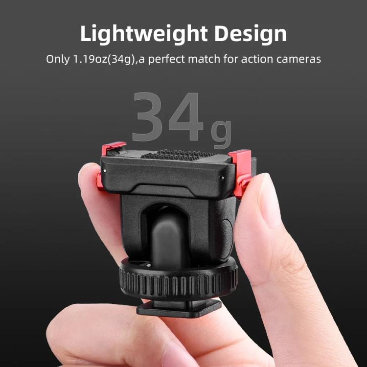 For Osmo Action 3 / 4 / 5 Pro Flymile AC5003 Magnetic Head Quick Release Base(Black) - free shipping - PMC TechLife - Order now!