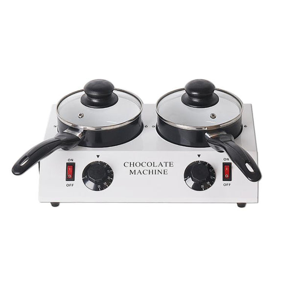 Dessert Making Double Cylinder Chocolate Hot Melt Machine EU Plug