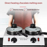 Dessert Making Double Cylinder Chocolate Hot Melt Machine UK Plug