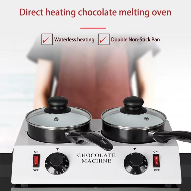 Dessert Making Double Cylinder Chocolate Hot Melt Machine UK Plug