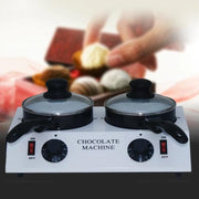Dessert Making Double Cylinder Chocolate Hot Melt Machine UK Plug