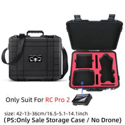 For DJI Mavic 4 Pro Creator Combo RC Pro 2 Explosion-Proof Case Storage Box Suitcase With Shoulder Strap(White Pattern)