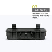 For DJI Mavic 4 Pro Creator Combo RC Pro 2 Explosion-Proof Case Storage Box Suitcase With Shoulder Strap(White Pattern)