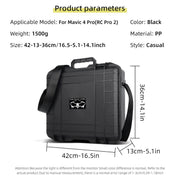 For DJI Mavic 4 Pro Creator Combo RC Pro 2 Explosion-Proof Case Storage Box Suitcase With Shoulder Strap(White Pattern)