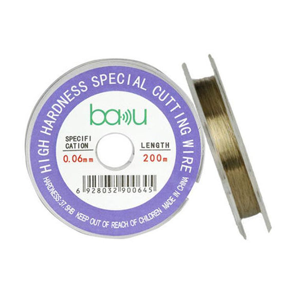 BAKU 0.06mm 200m/329ft Carbon Steel Screen Separator Cutting Wire for Smartphone & Tablet LCD Screen Repair